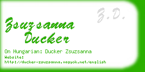 zsuzsanna ducker business card